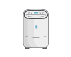Dehumidifier features with air conditioning